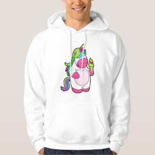 Unicorn with Waffle Ice cream Hoodie