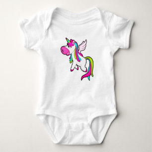 Unicorn with Wings Baby Bodysuit