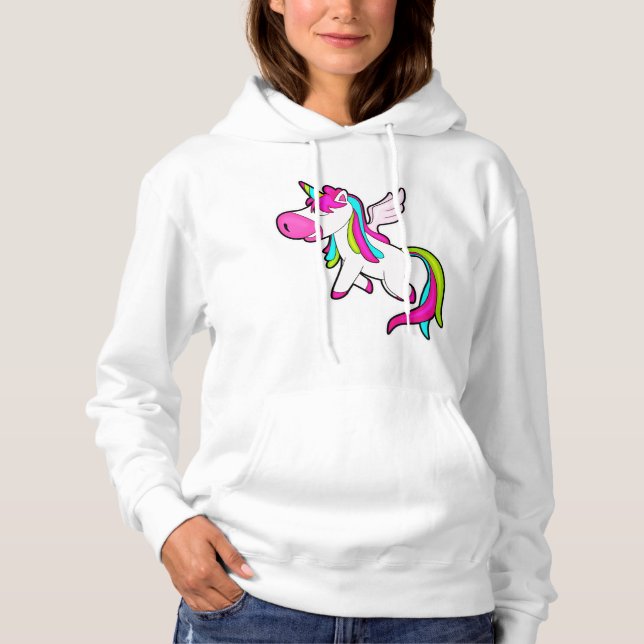 Unicorn with Wings Hoodie (Front)