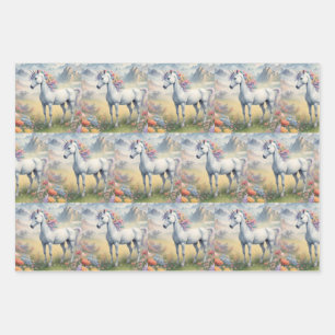 Unicorn Wrapping Paper Flat Sheet