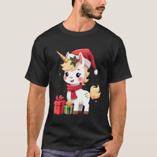 Unicorn Xmas Decoration Santa Unicorn Christmas T- T-Shirt
