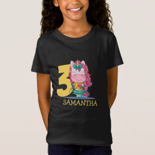 Unicorn yellow3rd birthday T-Shirt