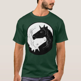 Unicorn Yin Yang Women Girls Gift Idea T-Shirt
