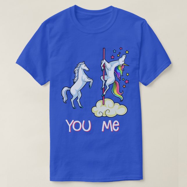 Unicorn You vs Me Funny Unicorns Rainbow Gifts T-Shirt (Design Front)