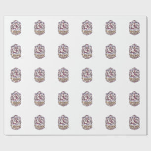 Unicorn Zero Drama Just Unicorn Vibes Stylish Whit Wrapping Paper