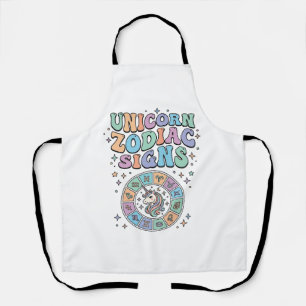 Unicorn Zodiac Signs Kawaii Vector Design_1 Apron