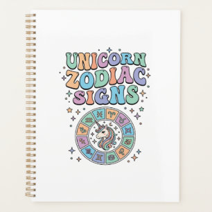 Unicorn Zodiac Signs Kawaii Vector Design_1 Planner