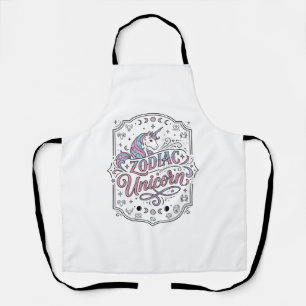 Unicorn Zodiac Unicorn Playful Cute Gift Design_1 Apron