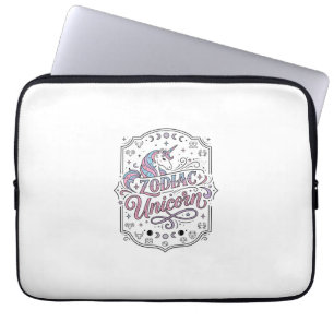 Unicorn Zodiac Unicorn Playful Cute Gift Design_1 Laptop Sleeve