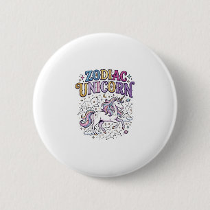 Unicorn Zodiac Unicorn Premium Vector Marketplace 6 Cm Round Badge