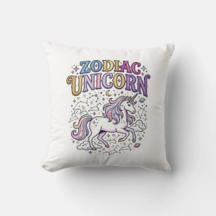 Unicorn Zodiac Unicorn Premium Vector Marketplace  Cushion