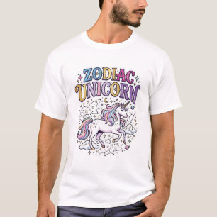 Unicorn Zodiac Unicorn Premium Vector Marketplace  T-Shirt