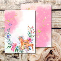 Unicorns and butterflies magical blank enchanted