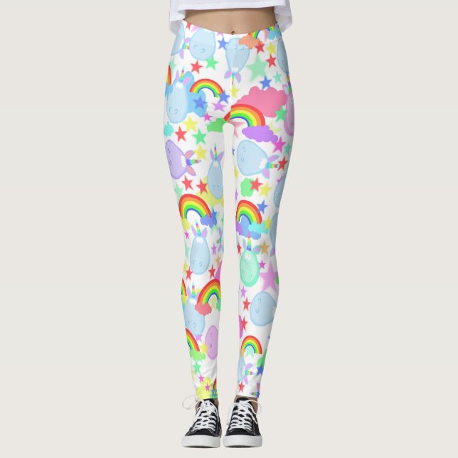 Unicorns And Rainbows Leggings (Front)