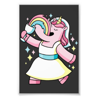 unicorns and rainbows  photo print