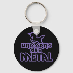 Unicorns are Metal Key Ring