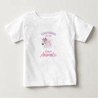 Unicorns Are My Spirit Animals baby White T-shirt 