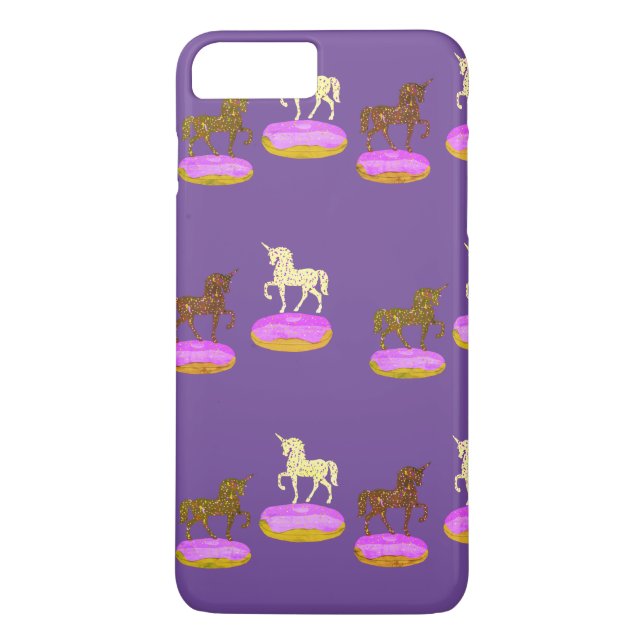 Unicorns Art Sweet  Doughnuts Case-Mate iPhone Case (Back)