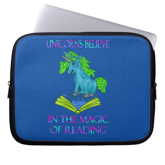 Unicorns Believe In The Magic Book Sleeve (Front)