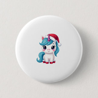 Unicorns Christmas_Santa Claus Unicorn Tank Top (3 6 Cm Round Badge