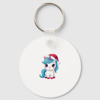 Unicorns Christmas_Santa Claus Unicorn Tank Top (3 Key Ring