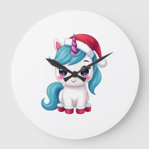 Unicorns Christmas_Santa Claus Unicorn Tank Top (3 Large Clock