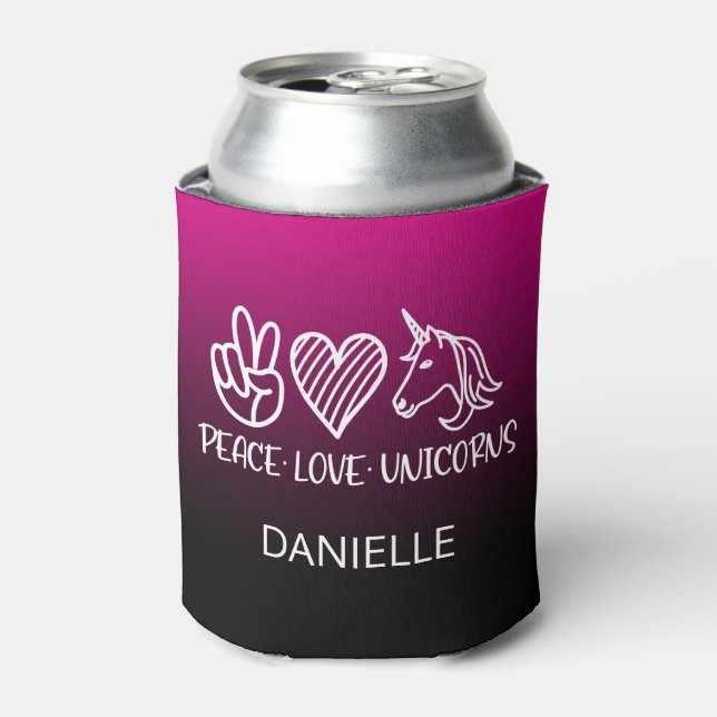 Unicorns | Custom Name | Personalised Can Cooler (Can Front)