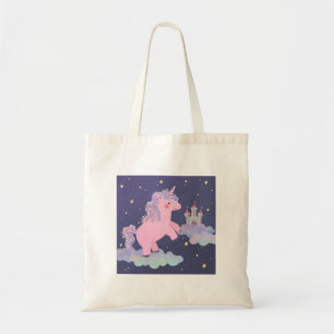 Unicorn's Dream Fantasy Illustration Tote Bag
