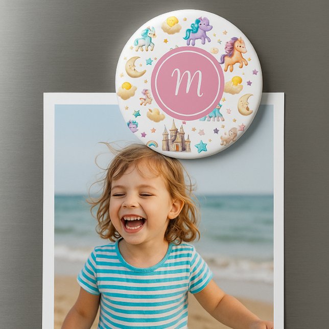 Unicorns & Fairytale Castle - Whimsical Fantasy Magnet (Creator Uploaded)