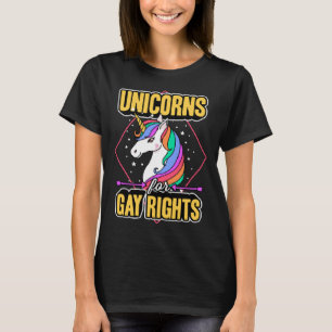 Unicorns For Gay Rights Magical Majestic LGBTQ Pri T-Shirt