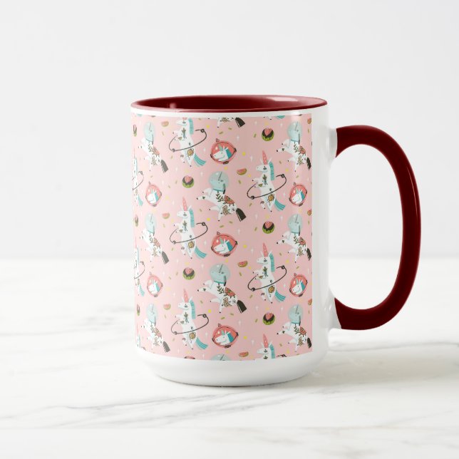 Unicorns In Space Pattern Mug (Right)