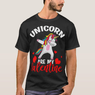 Unicorns Is My Valentine Funny Valentines animal  T-Shirt