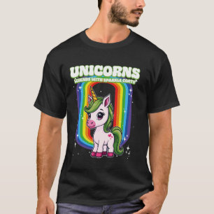 Unicorns Legends With Sparkle Coats Unicorn T-Shirt