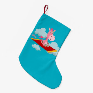 Unicorn's Magic Carpet Ride Christmas Stocking