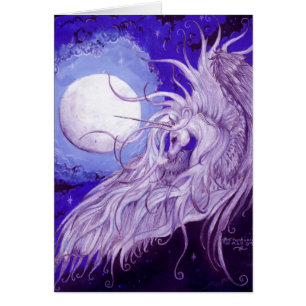 Unicorns Moons Lunar Pegasus Purple Blue Horse