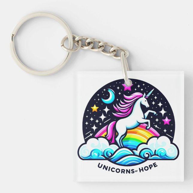 Unicorns of Hope Key Ring (Front)