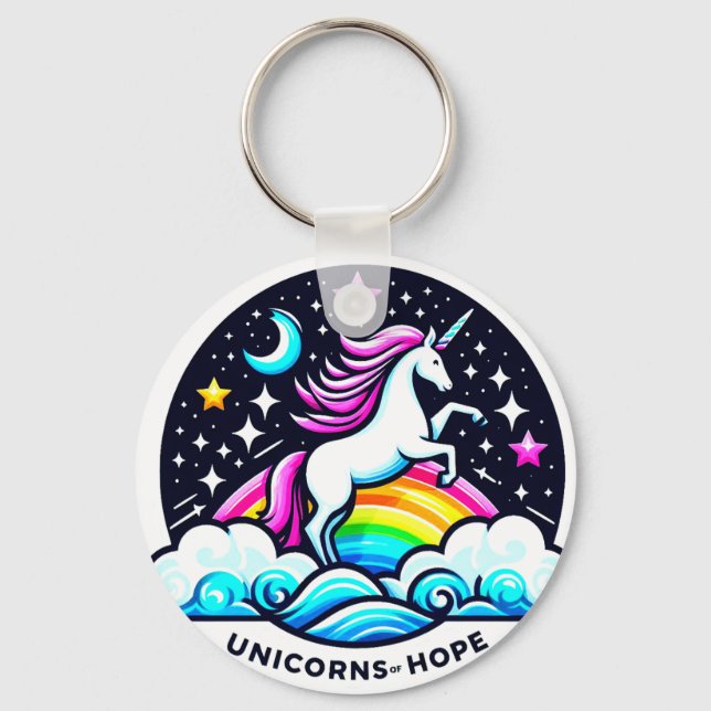 Unicorns of Hope Key Ring (Front)