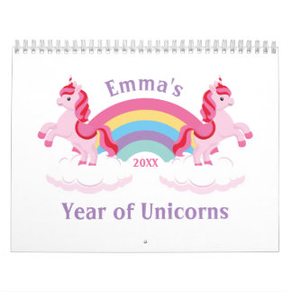 Unicorns & Quotes Cute Colourful 2022 Calendar