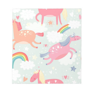 Unicorns & Rainbow Notepad