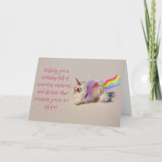 Unicorns, Rainbows and Birthdays Card