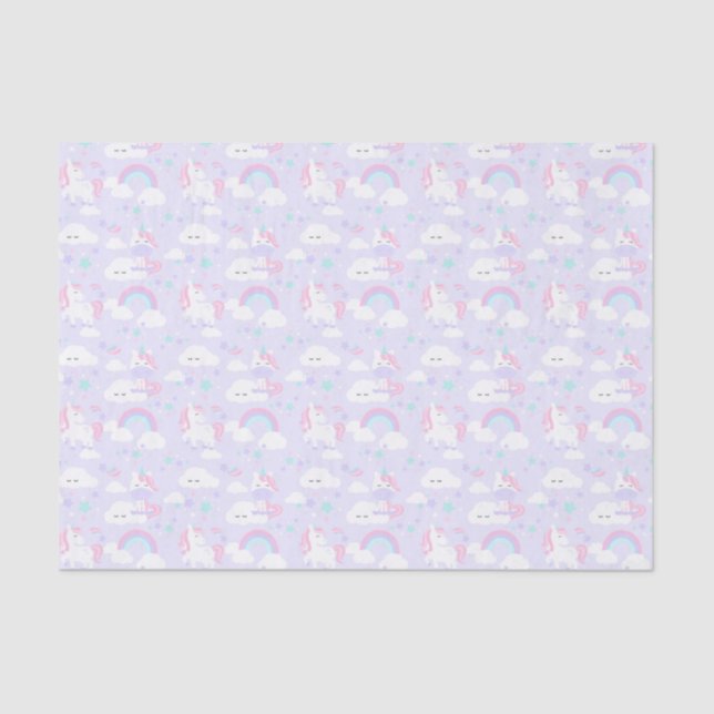 Unicorns & Rainbows Tissue Paper (Front)