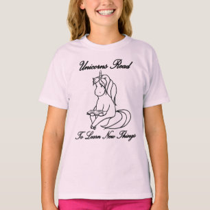Unicorns Read To Learn New Things T-Shirt - BL