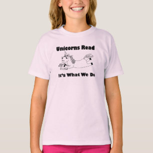 Unicorns Read...- Youth Tee Shirt - BL