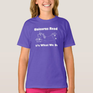 Unicorns Read...- Youth Tee Shirt - WL