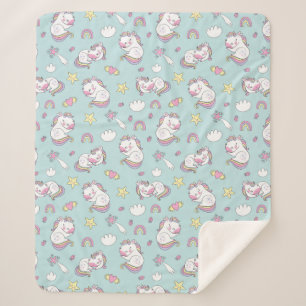 Unicorns Sherpa Blanket
