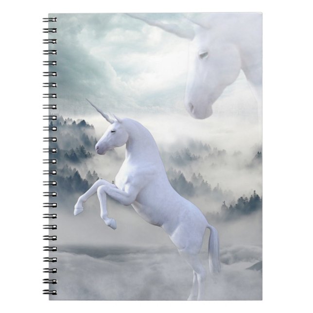 Unicorns Spiral Notebook (Front)
