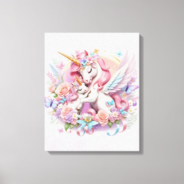 Unicorns Stretched Canvas Print (Front)