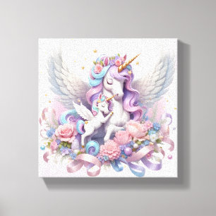 Unicorns Stretched Canvas Print
