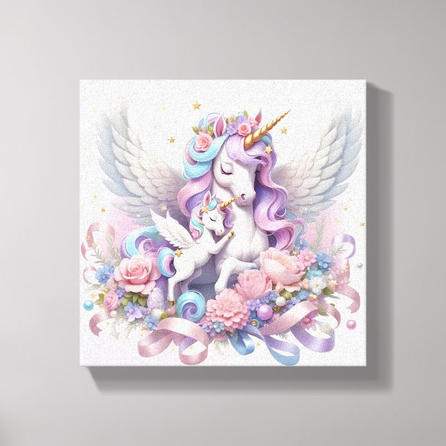 Unicorns Stretched Canvas Print (Front)