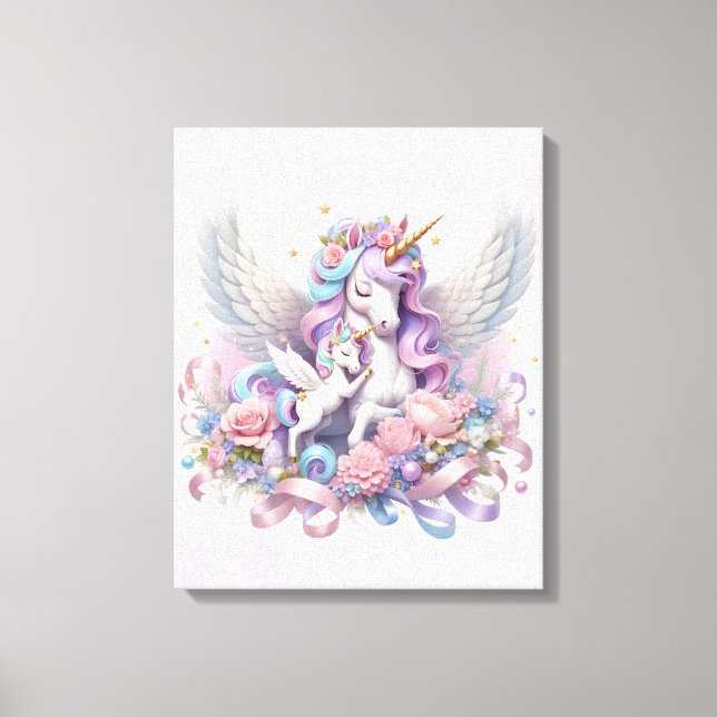 Unicorns Stretched Canvas Print (Front)